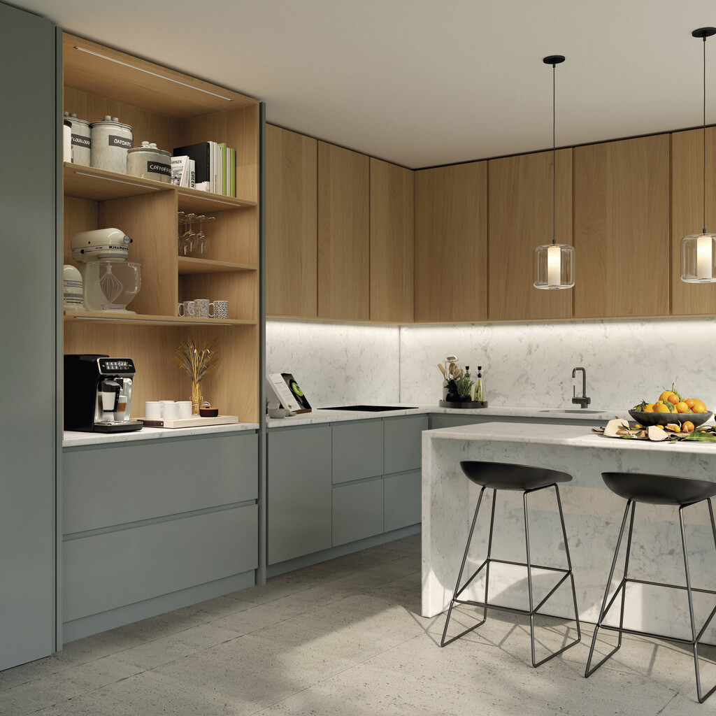 Jeu de ferrure PUSH Concepta3 pour portes coulissantes, à droite, Acier et Aluminium et Plastique-2