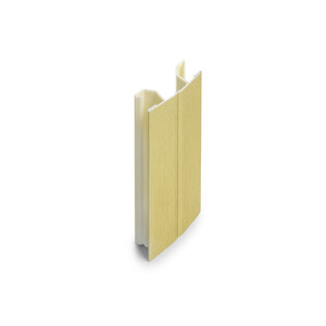 Flexible corner for kitchen Plinth Plasline, height 120mm, Plastic, Gold finish product photo