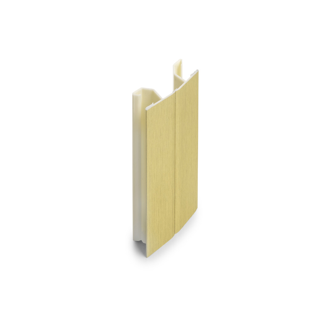 Flexible corner for kitchen Plinth Plasline, height 120mm, Plastic, Gold finish-Primary