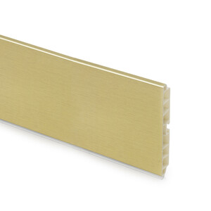Plinthe de cuisine Plasline, longueur 3.9m, hauteur 120mm, Plastique, Finition or photo du produit