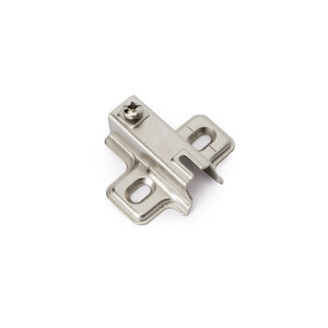 X93 Screw-on plate, Height 2, Steel, Nickel plated product photo