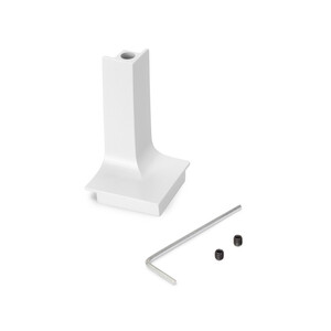 Angolo per profilo superiore Gola per mobili da cucina, Esterno, Alluminio, Verniciato bianco foto del prodotto