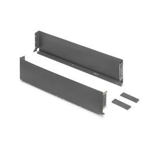 Satz Simplex Schubladenrippenset H&ouml;he 122mm, Tiefe 490mm, Anthrazitgrau, Stahl Produktfoto