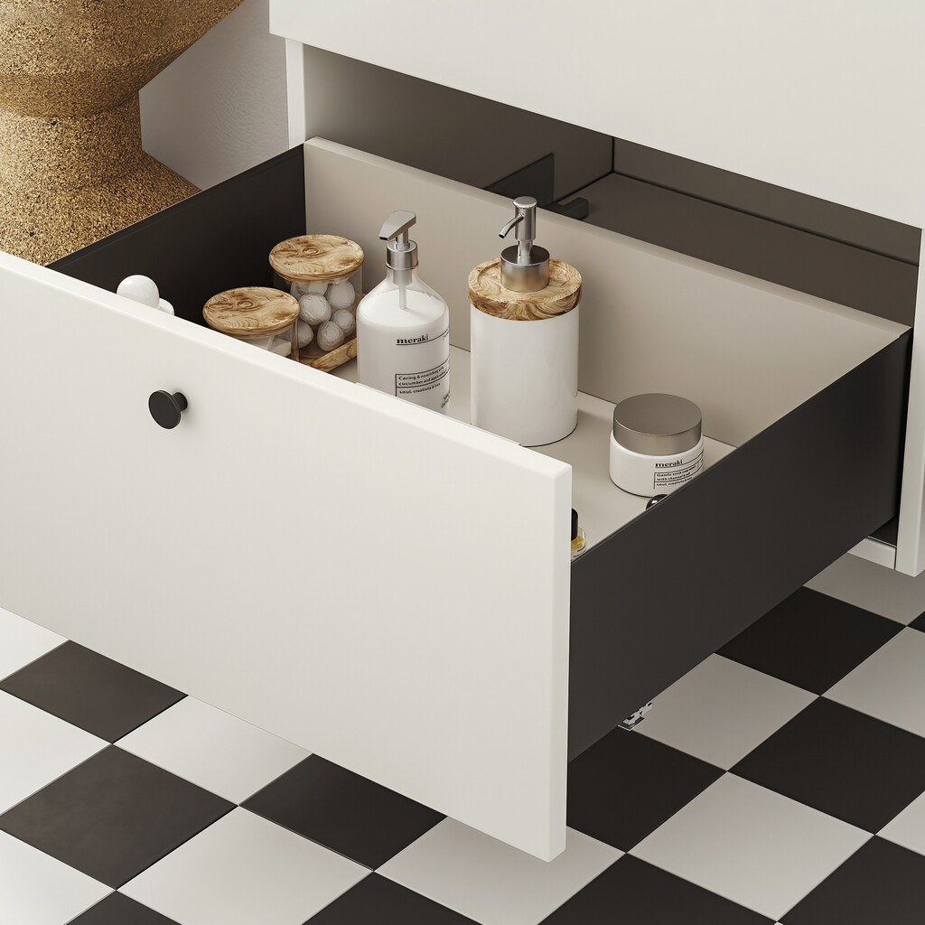 Satz Simplex Schubladenrippenset Höhe 122mm, Tiefe 490mm, Anthrazitgrau, Stahl-4