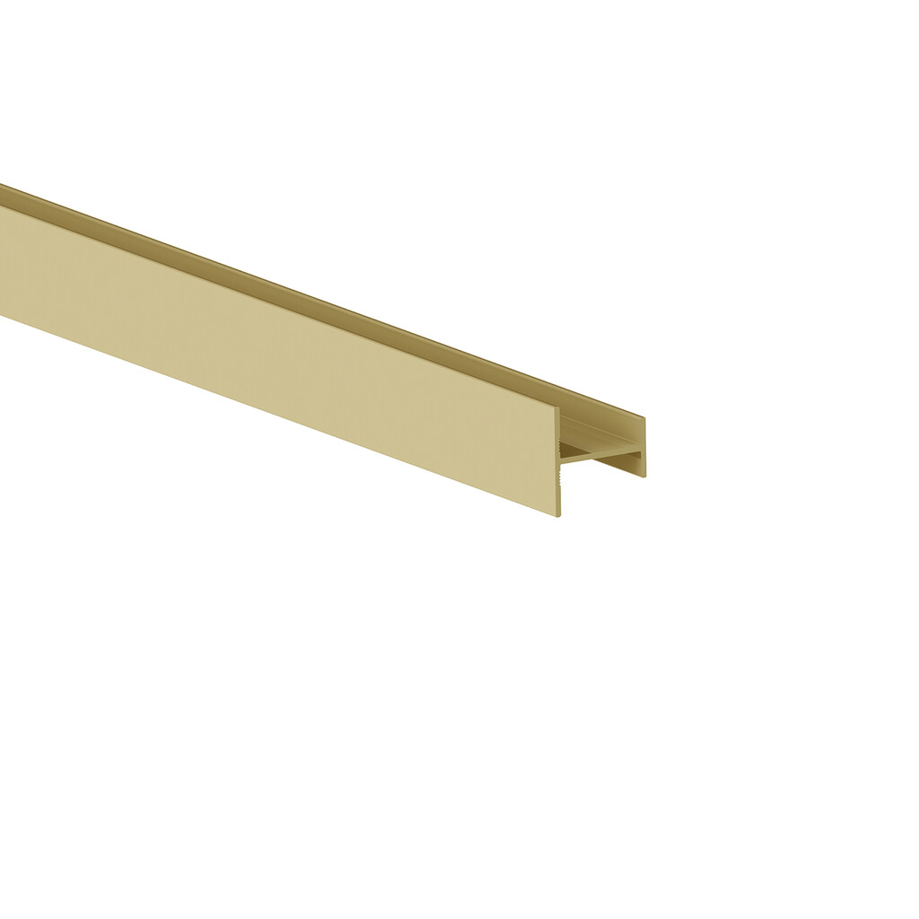 Querbalken Placard H18x12/22, 2,35 m, Gold eloxiert, Aluminium-Primary