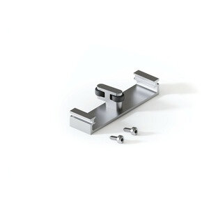 Connector 110 Concepta3 for two sliding doors, for fixed Plinth, Lower position, 110x26mm, Aluminium, Matt anodized product photo