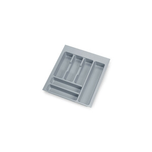Besteckeinsatz Optima f&uuml;r Universalschublade, Modul 450mm, Kunststoff, Grau Produktfoto