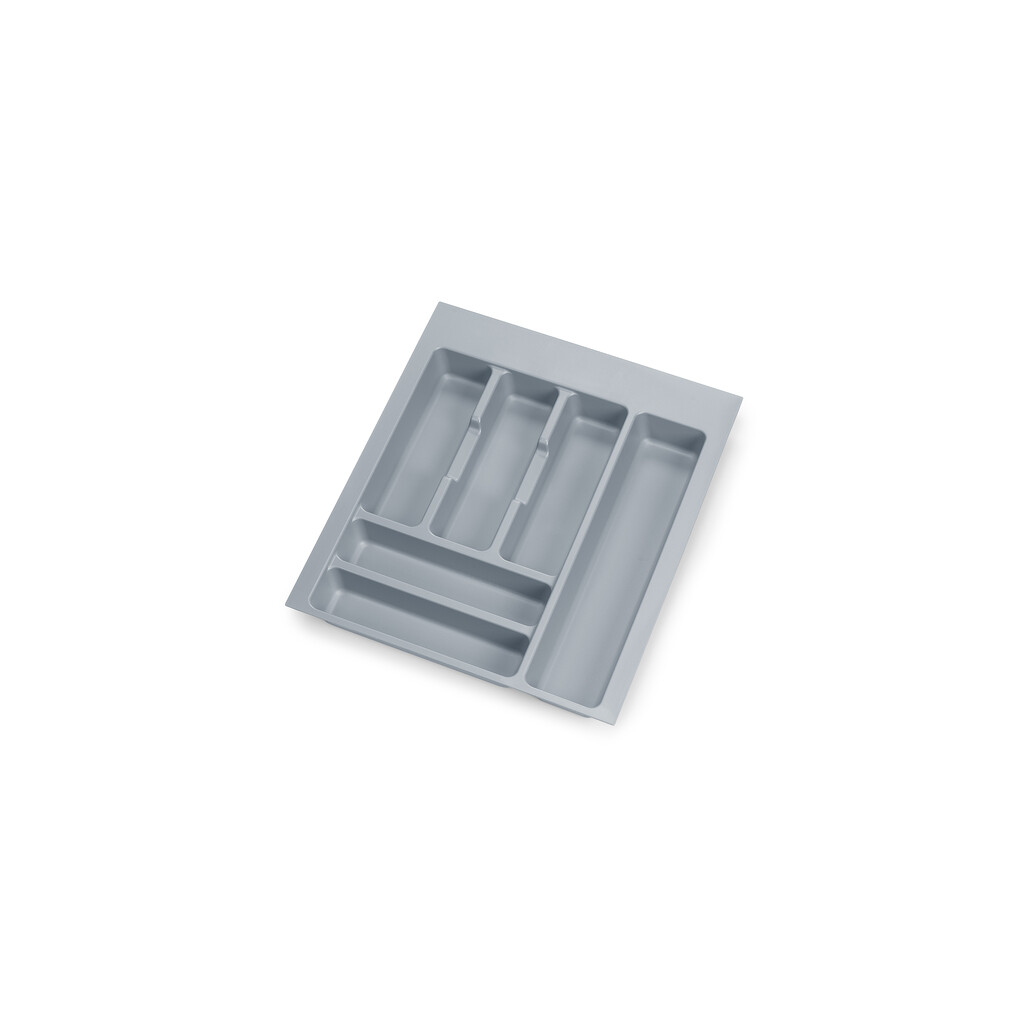 Besteckeinsatz Optima für Universalschublade, Modul 450mm, Kunststoff, Grau-Primary