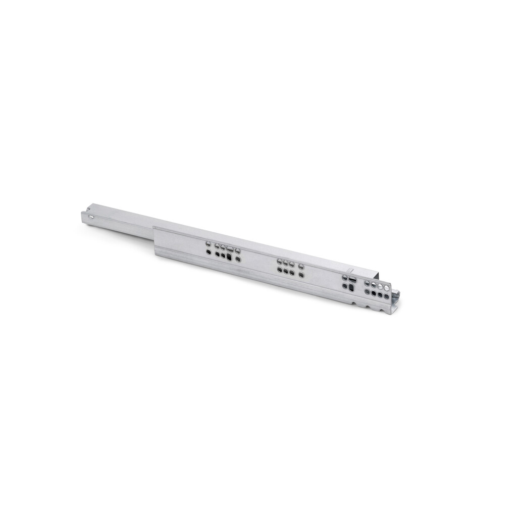 Vertex 40kg drawer runners with soft closing and 3D adjustment LEFT, depth 500mm, Steel, Zinc plated-Primary