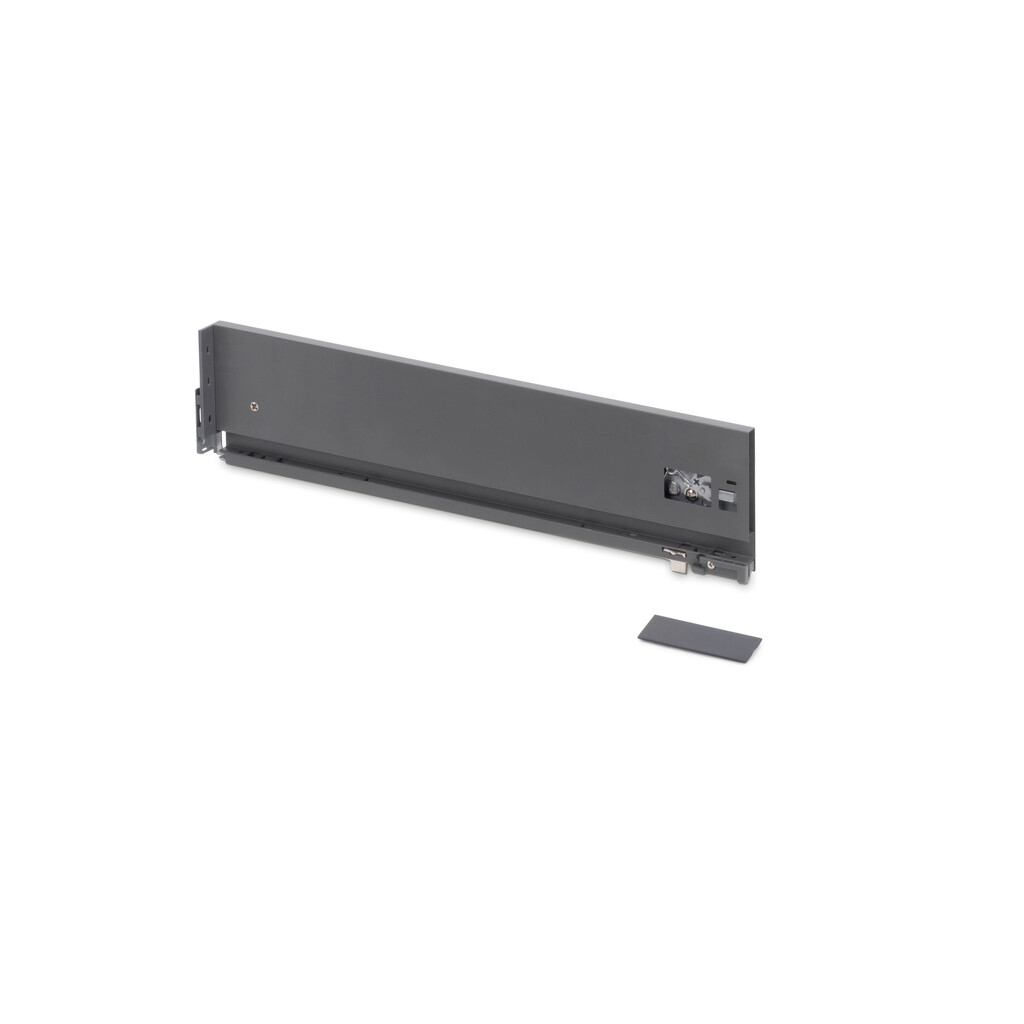 Vertex drawer side height 93mm and 3D adjustment RIGHT, depth 500mm, Steel, Anthracite Grey-Primary