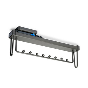 Quartz extractable hanger for wardrobe, Plastic and Aluminium, Titanium product photo