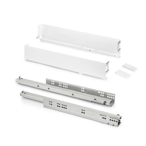 Simplex 25kg External drawer height 88mm, depth 490mm, Steel, White painted product photo