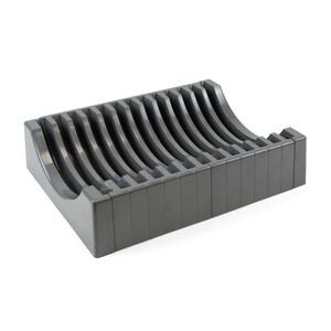 Kit of dish racks for furniture, holds 13 plates, Plastic, Anthracite grey product photo