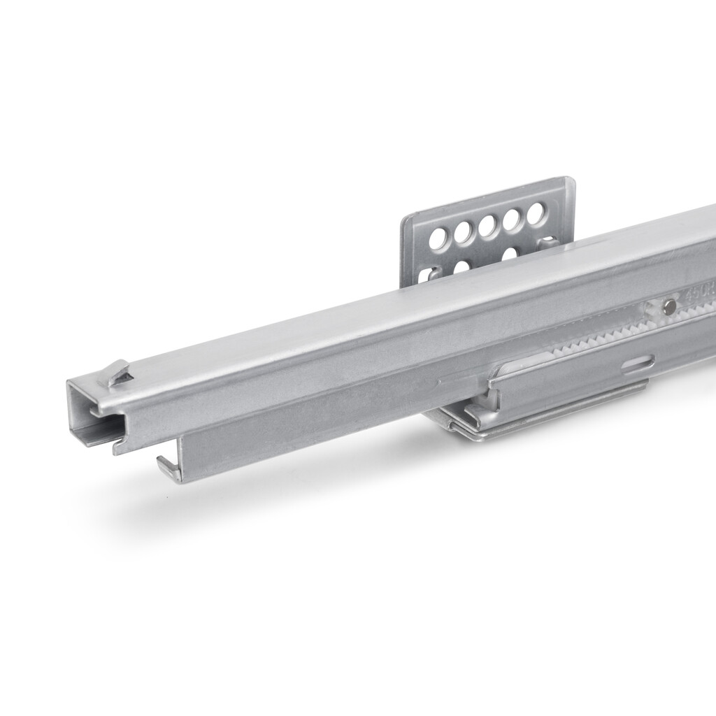 Frame with soft-close and full-extension slides for cabinet accessories Quartz, 887-913mm, Aluminium and plastic, Titanium-20