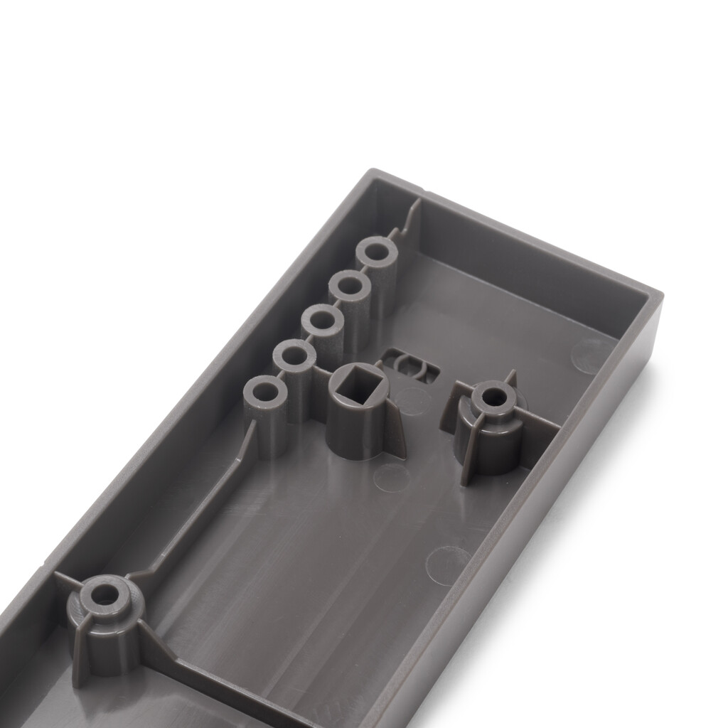 Frame with soft-close and full-extension slides for cabinet accessories Quartz, 887-913mm, Aluminium and plastic, Titanium-17