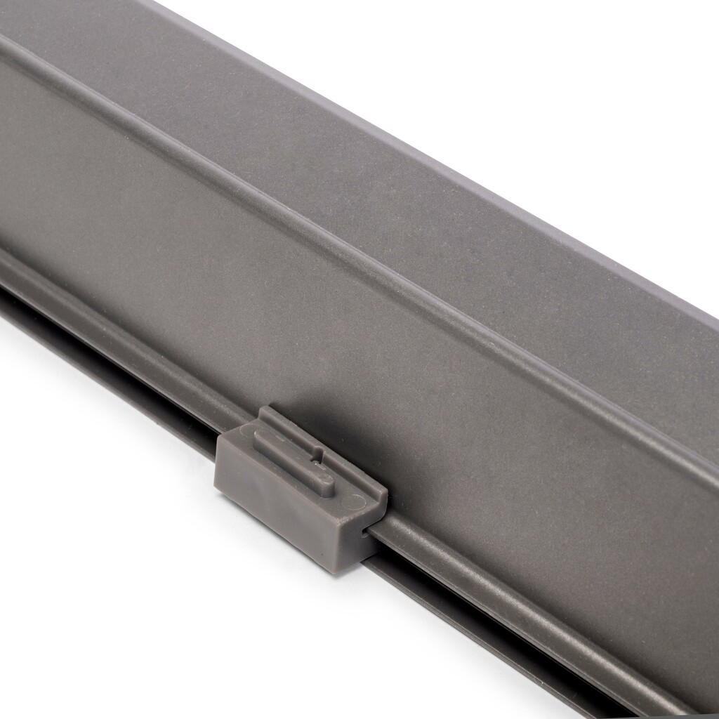 Frame with soft-close and full-extension slides for cabinet accessories Quartz, 1012-1038mm, Aluminium and plastic, Titanium-16