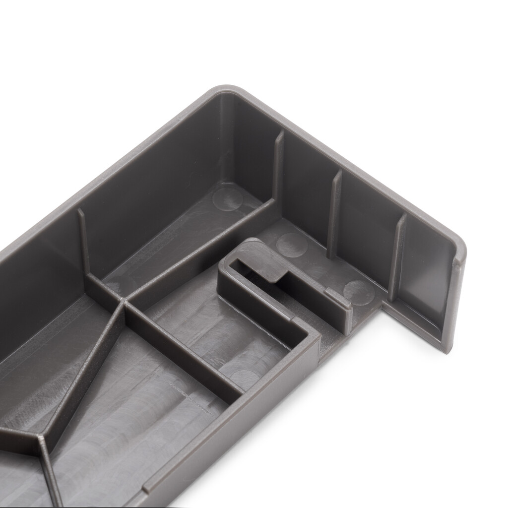 Frame with soft-close and full-extension slides for cabinet accessories Quartz, 1012-1038mm, Aluminium and plastic, Titanium-18
