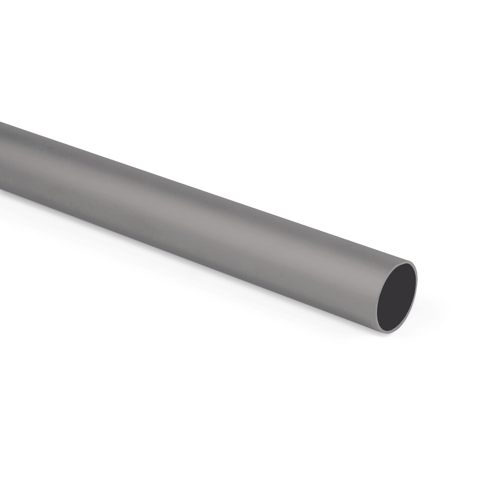 Okrągły drążek do szafy D.28mm, długość 2.35m, Aluminium, Tytanowy-Primary
