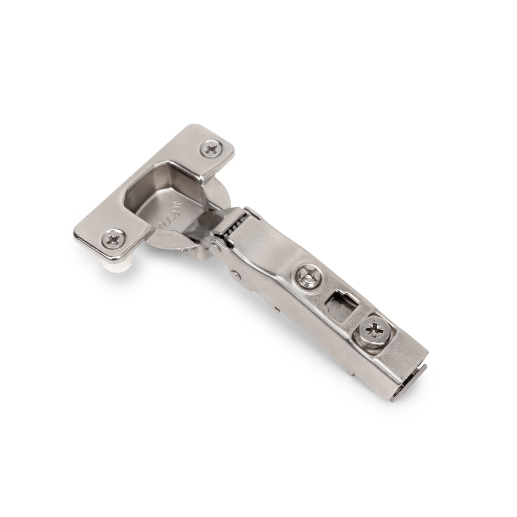 Dobradiça reta X91 com fecho suave, com bucha, Diâmetro 10x10mm, Aço, Niquelado-Primary