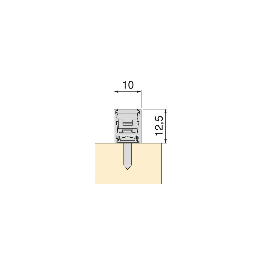 Luminária LED de superfície Pyxis (24V DC), comprimento 2.9m, Branco natural 4.000K, Alumínio e Plástico, Anodizado mate-2
