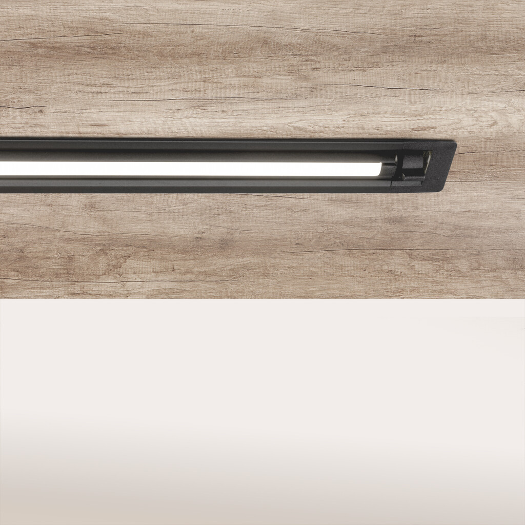 Luminaire orientable LED Syrma à encastrer (24 V CC), longueur 400mm, Blanc chaud 2.700K, Aluminium et Plastique, Anodisé noir-4