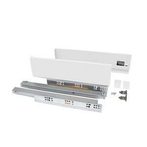 Vertex 40kg External drawer height 93mm, depth 450mm, Steel, White painted product photo
