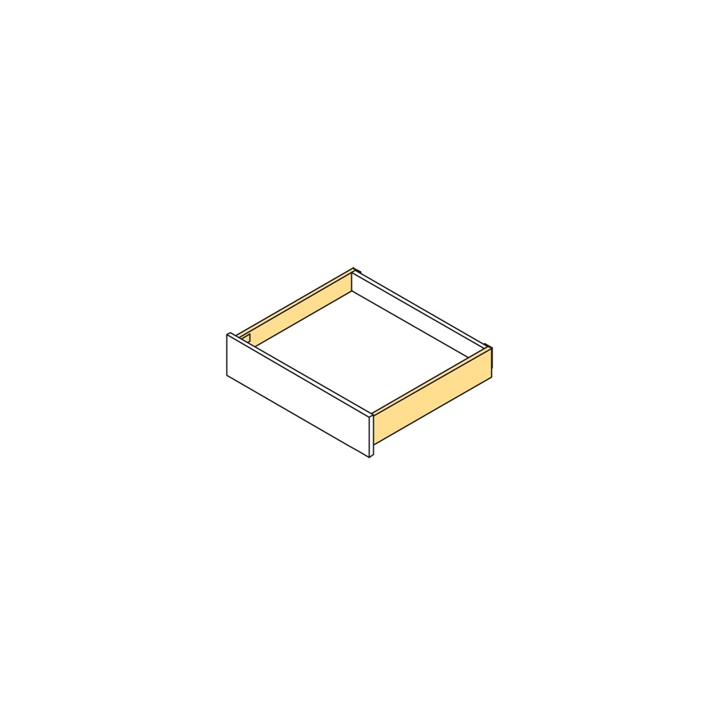 Vertex 40kg External drawer height 93mm, depth 450mm, Steel, White painted-2