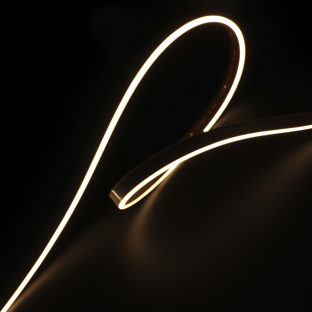 LED Strip 4x10 Neonlynx V, 7,6W/m IP65 (24V DC), length 1.000mm, Warm White light 2.700K, Plastic-9