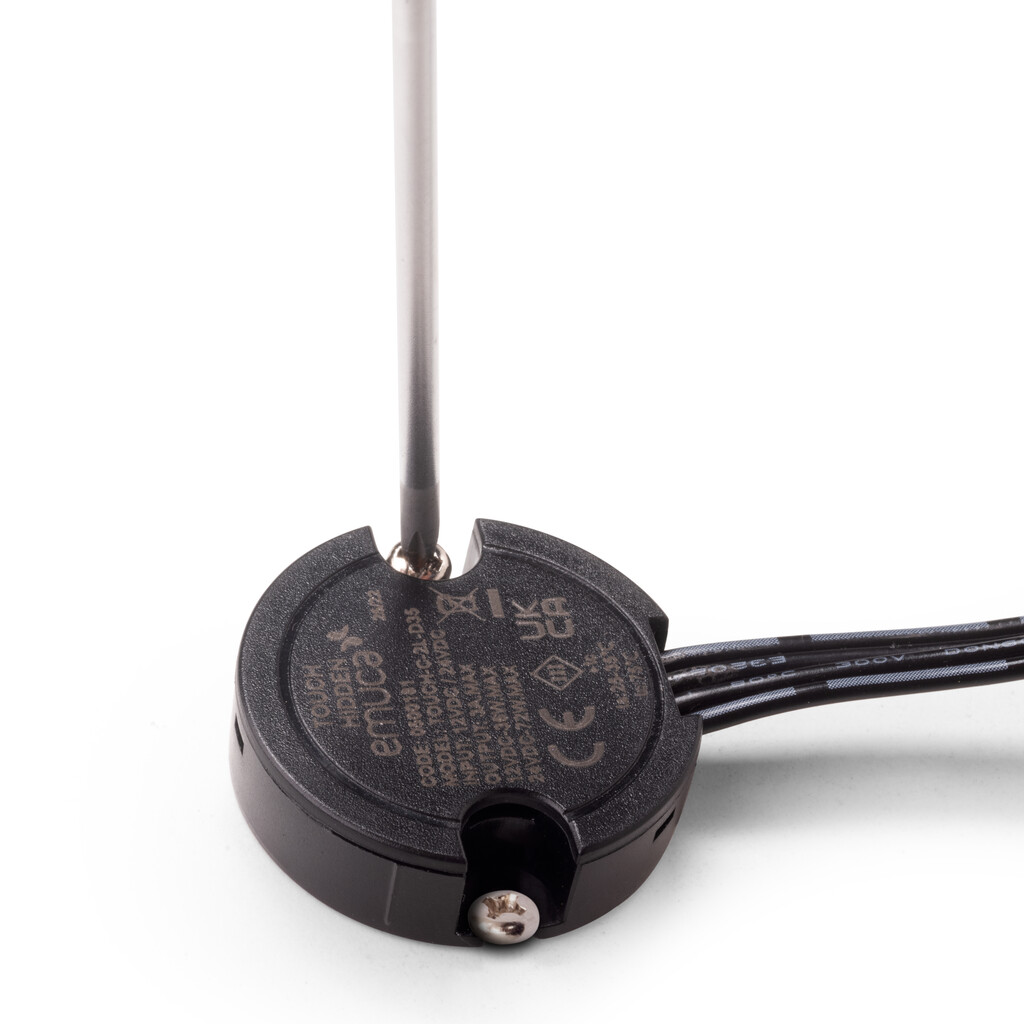 LED Sensor Smart versteckter D35 touch/dimmer (taktil) (12V DC) (24V DC), Kunststoff, Schwarz-9