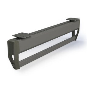 Porte-v&ecirc;tements avec barre extractible de placard Quartz, Plastique et Aluminium, Titane photo du produit