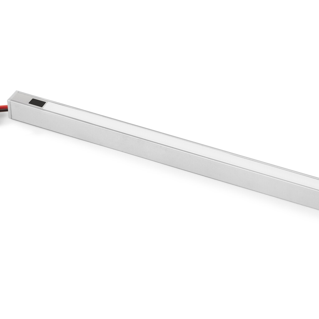 Kit de luminaire LED de surface Pyxis pour cuisine, Longueur 2.9m, Blanc naturel 4.000K, Capteur switch de proximité, convertisseur Smart 30W (24V DC), Aluminium et Plastique, Anodisé mat-12