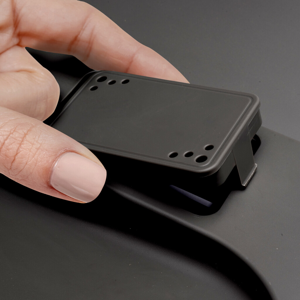 Recycle-Küchenschubladenbehälter mit geruchsdichtem Deckel, Höhe 266, 1x15Liter, Kunststoff, Schwarz-6