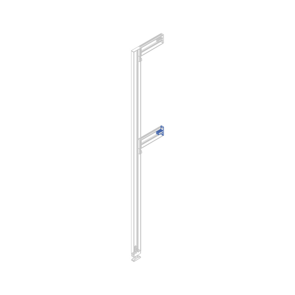 Element do montażu ściennego profilu Zero LED, Znal, Teksturowana czerń-2