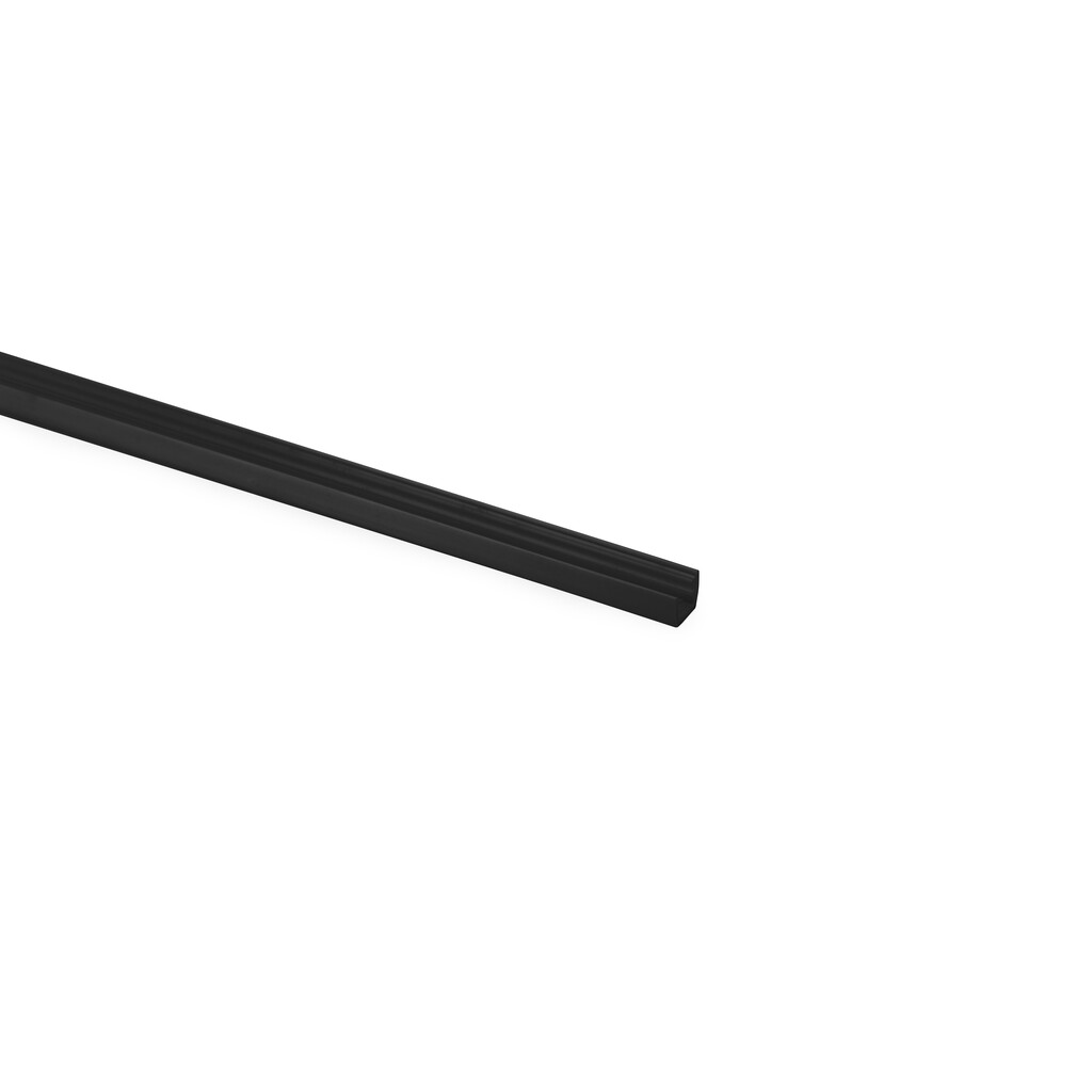 Profile kit for making doors for Plus 7 wardrobes, Length 2.35 m, aluminium, Textured black painted finish-8