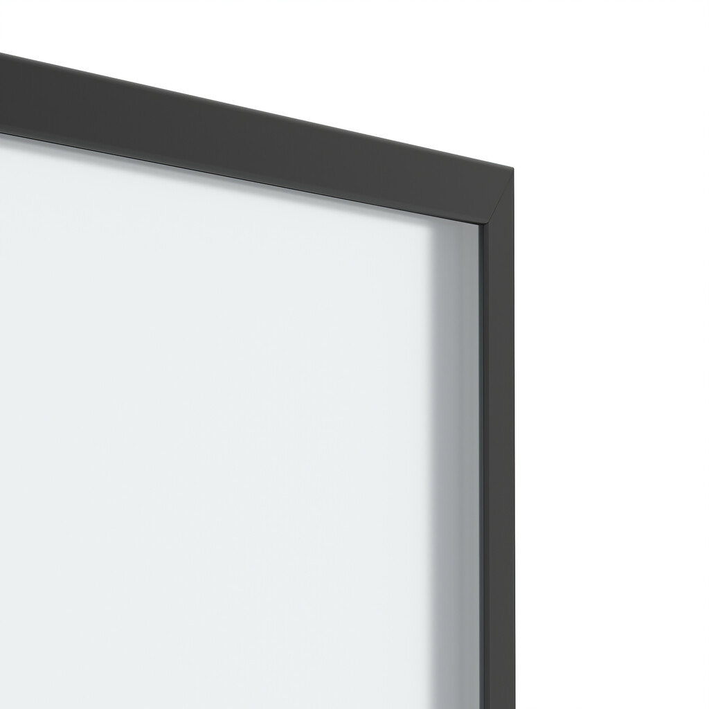 Profile kit for making doors for Plus 7 wardrobes, Length 2.35 m, aluminium, Textured black painted finish-3