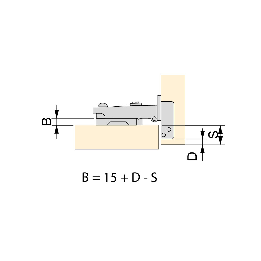 X91 full overlay hinge kit with soft closing mechanism, straight plate and decorative cover plate, Screw-on, Steel, Titanium-1