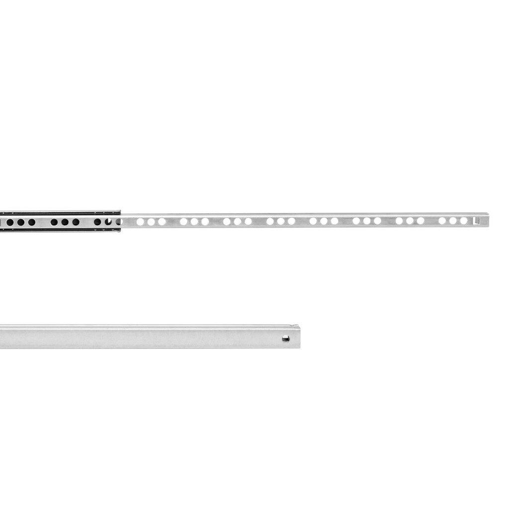 Pair of slides for drawers, length 438mm, Steel, Zinc plated-2