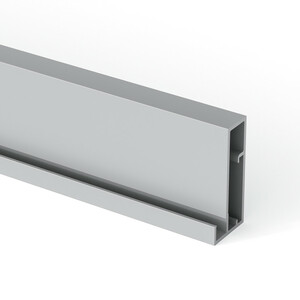 Profile for making cabinet doors Plus 4, 2,35 m, Matt anodized, Aluminium product photo