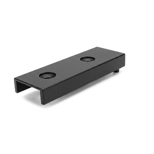 Tap&oacute;n embellecedor para perfil Zero LED, Zamak, Pintado negro texturizado foto del producto