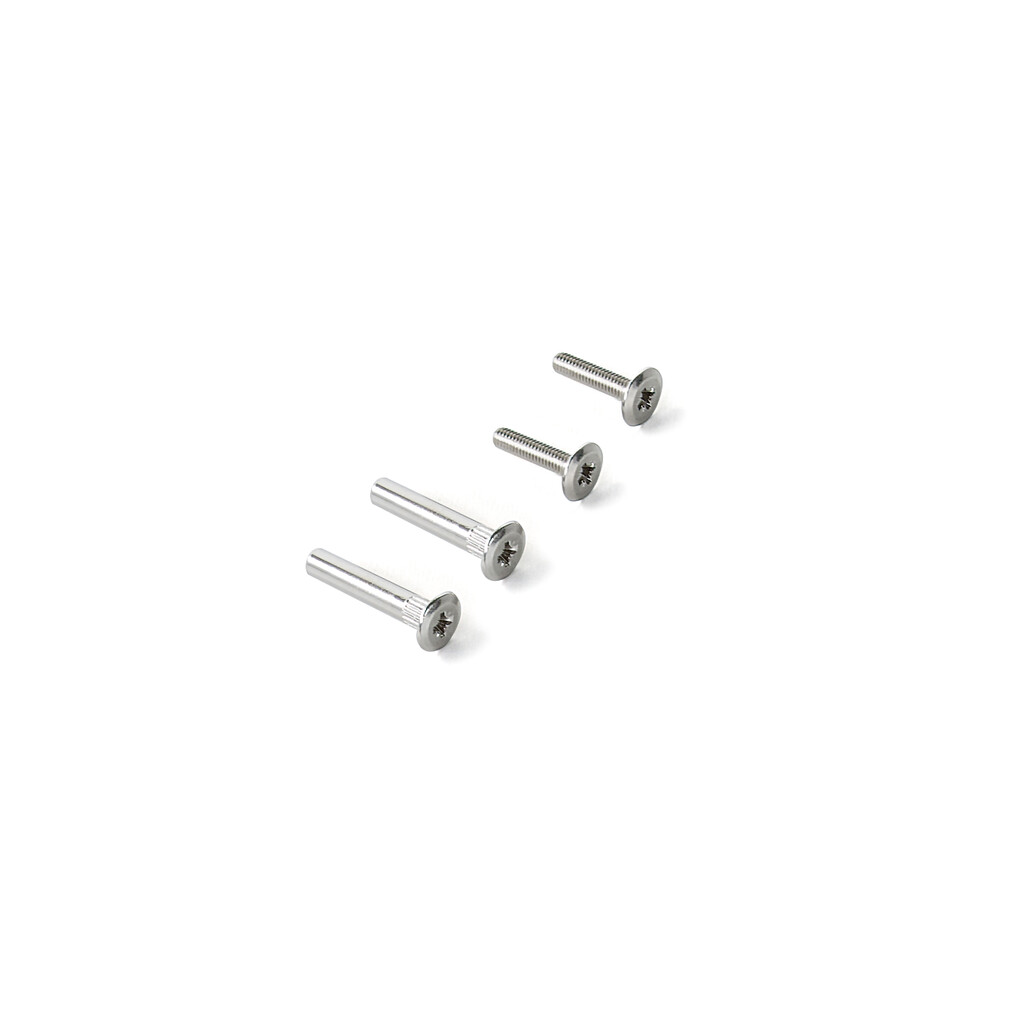 Kit de 500 tornillos M4x14mm y tuercas M4x29mm, Acero, Niquelado-Primary