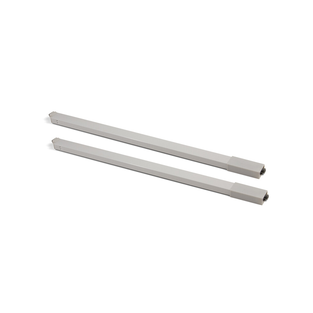 Kit of lateral railing for drawer, 300, Silver painted, Steel and Plastic-Primary