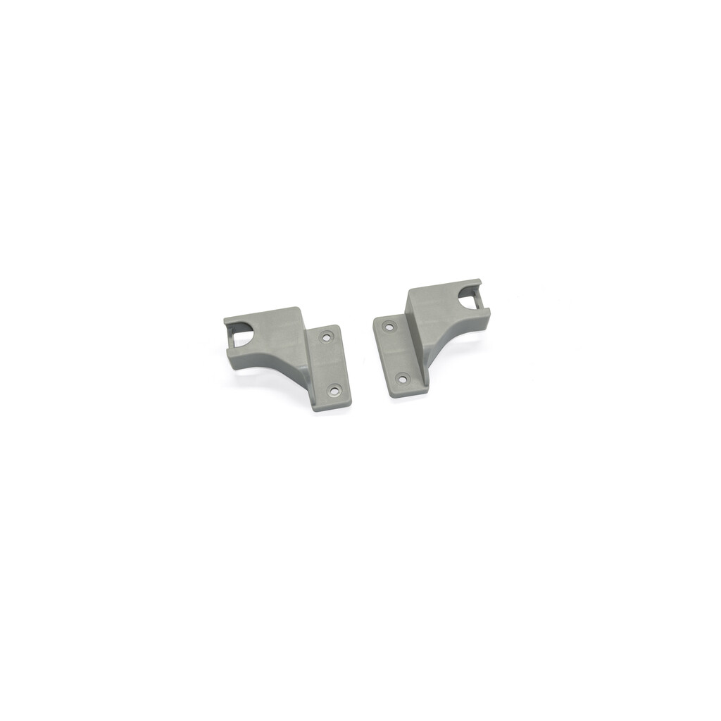 Back fitting for railing, Grey plastic, Plastic-Primary