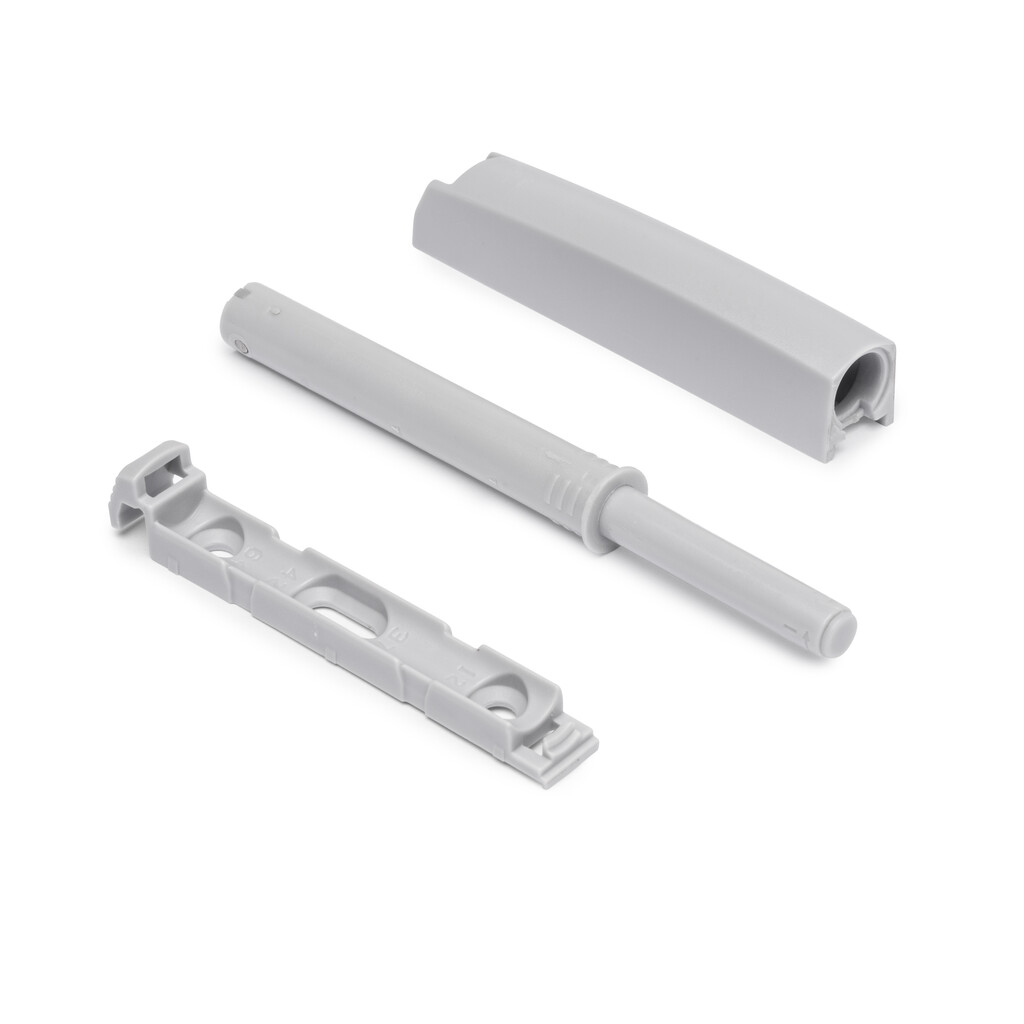 Push Lite door closer for screw-on furniture with adjustment, 80 mm and mounting positioner-Primary