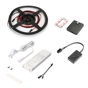 Kit de fita LED Neonlynx V 4x10 para roupeiro, com sensor de movimento RF Smart e conversor Smart (24V DC) fotografia do produto