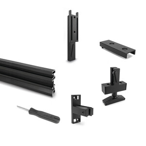 Zero LED modular structure kit with tools and profiles to be assembled in the floor and the wall shape product photo