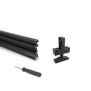 Zero LED modular structure kit with fittings and profiles for floor and ceiling mounting with rectangular leveller product photo
