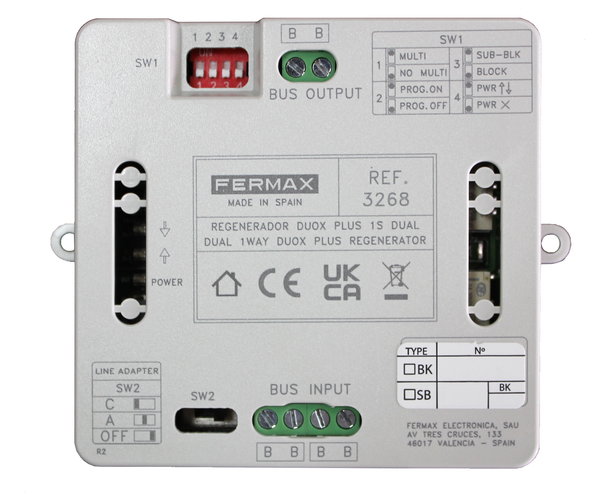 RÉGÉNÉRATEUR DUAL DUOX PLUS 1 SORTIE