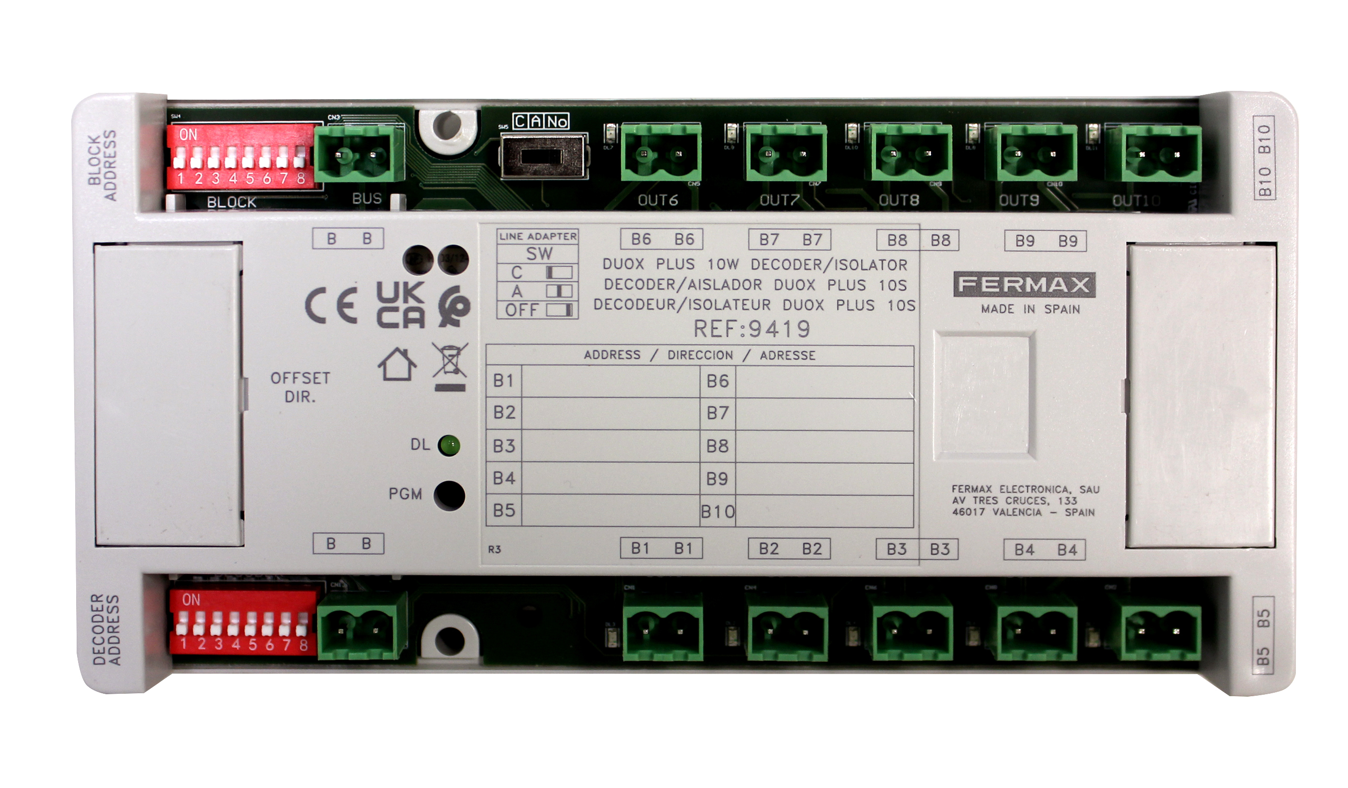 DECODER INTELLIGENT DUOX PLUS 10 SORTIES