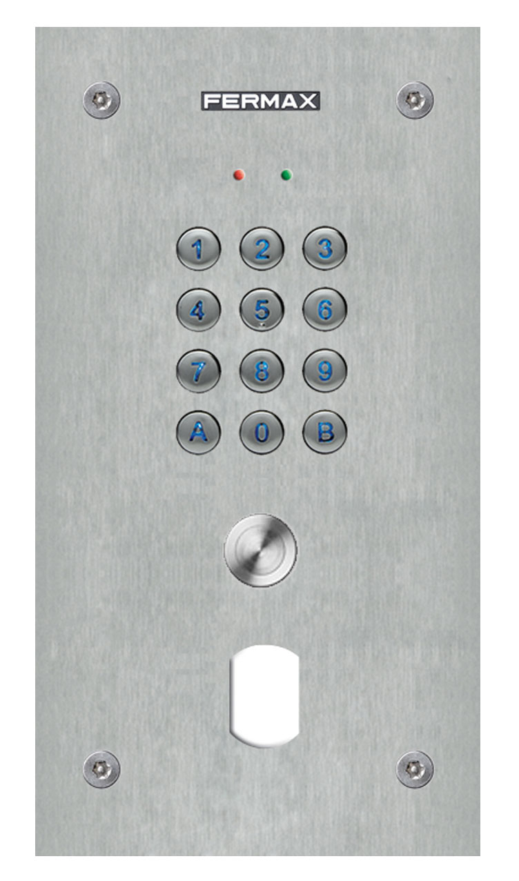 CLAVIER MEMOKEY INOX AVEC PERCEMENT PTT