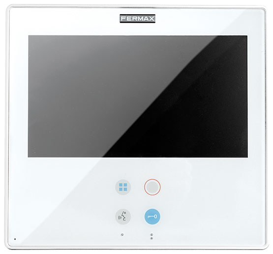 MONITEUR SMILE 7” VDS BLANC A/BOUCLE AUD.